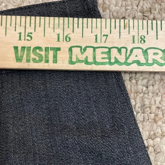 Talbots Dress Pants Women 14P Charcoal Grey Wool Stretch Straight Leg Career - Picture 5 of 7